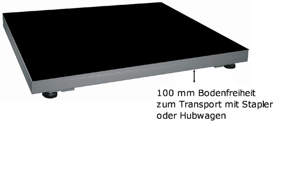 hochgestellte Bodenwaage